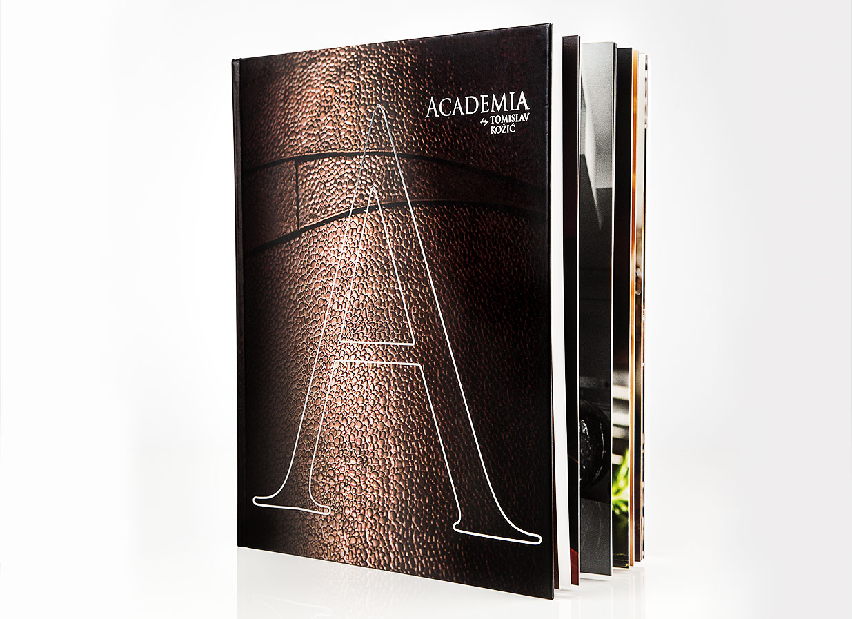 Dizajn knjige/kuharice Academia by Tomislav Kožić