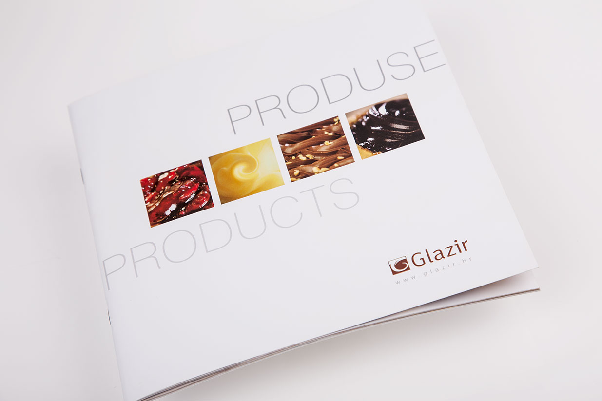 Oblikovanje dizajn product brošure Glazir - Bernardić studio