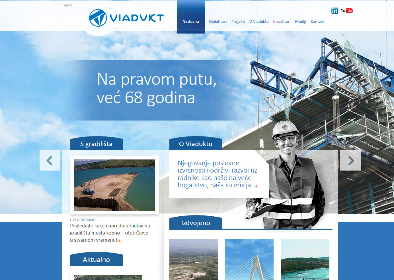 Izrada web stranice VIADUKT - Bernardić studio
