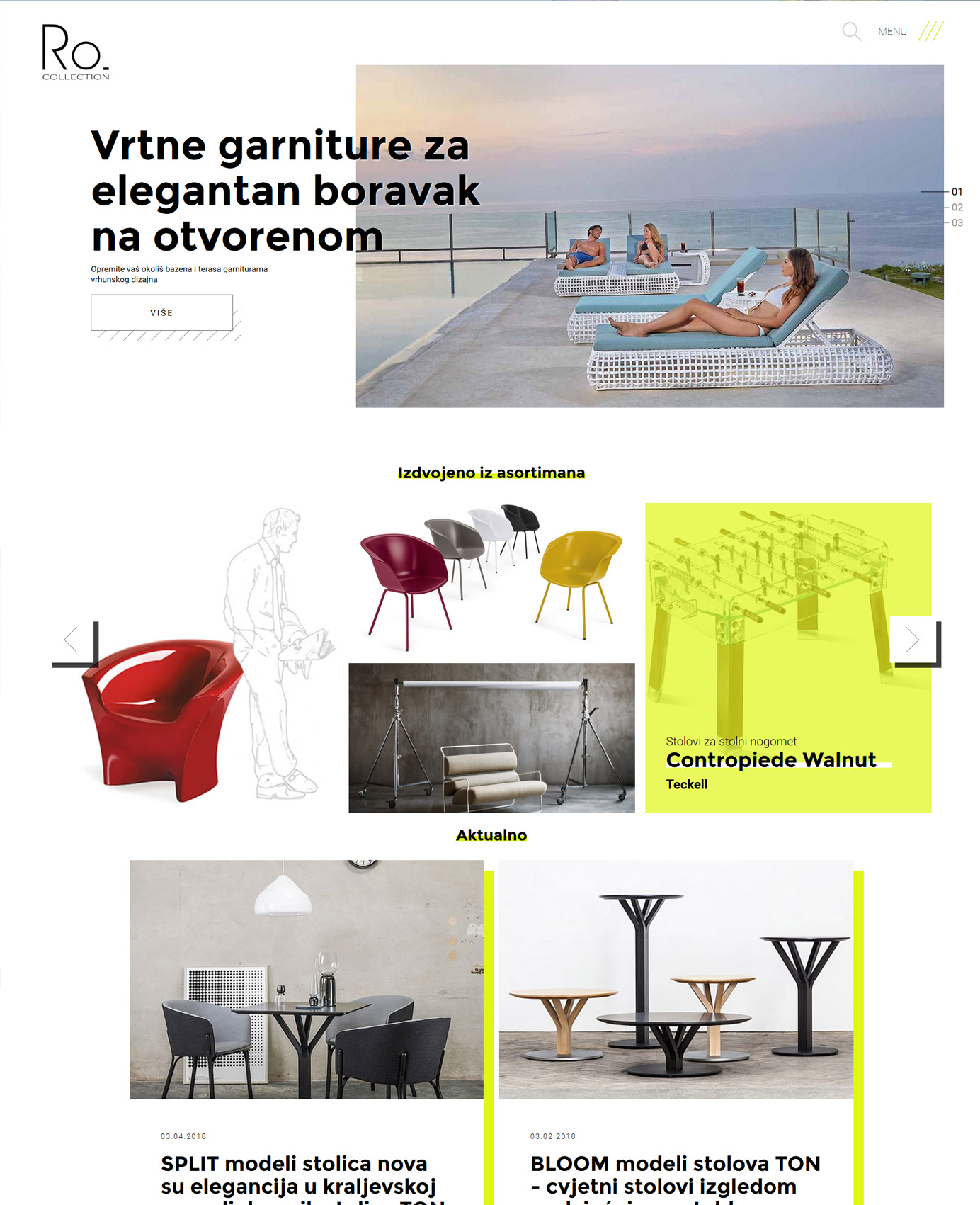 Gestaltung und Erstellung der Webseite - Ro. Collection - Bernardić studio