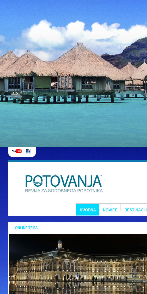Dizajn i izrada web stranice Bernardić studio - Potovanja v dvoje - Bernardić studio