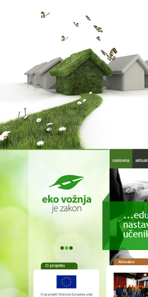 Dizajn i izrada web stranice - EKO VOŽNJA je zakon - Bernardić Studio