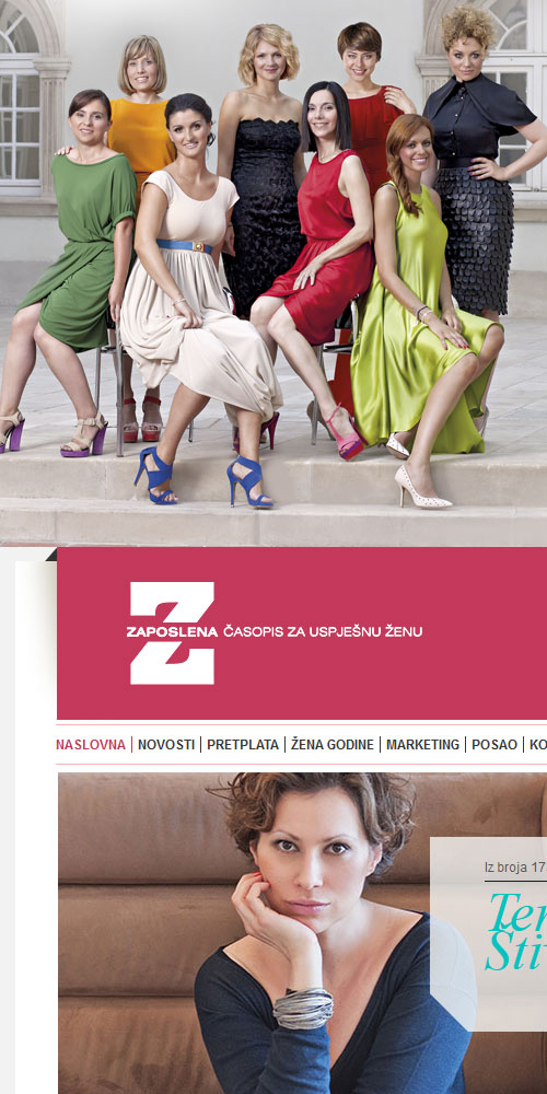 Dizajn i izrada web stranice casopisa Zaposlena - Bernardić studio