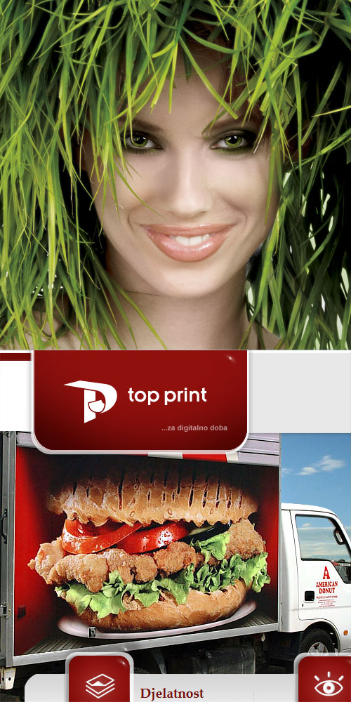 Dizajn i programiranje web stranice Top Print tiskare - Bernardić studio