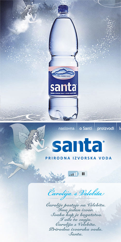 Santa - dizajn i izrada web stranice - Bernardić studio