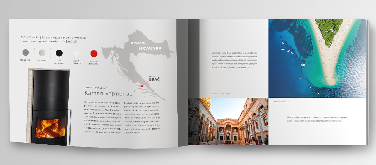 Dizajn Kataloga - Color kamini | Bernardić Studio | dizajn i oblikovanje kataloga