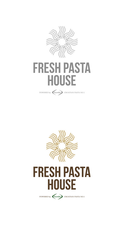 Dizajn logotipa vizualnog identiteta FRESH PASTA HOUSE Bernardić studio