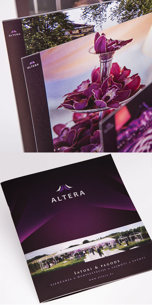 Katalogdesign für die Firma ALTERA Zelte und Pagoden - BERNARDIĆ STUDIO