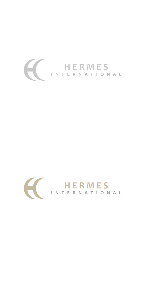 Logo-Design und gestaltung der visuellen Identität für ein Unternehmen Hermes International